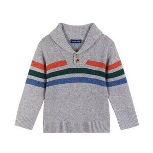 ANDY & EVAN Toddler Boys Toddler/Child Striped Button Sweater
